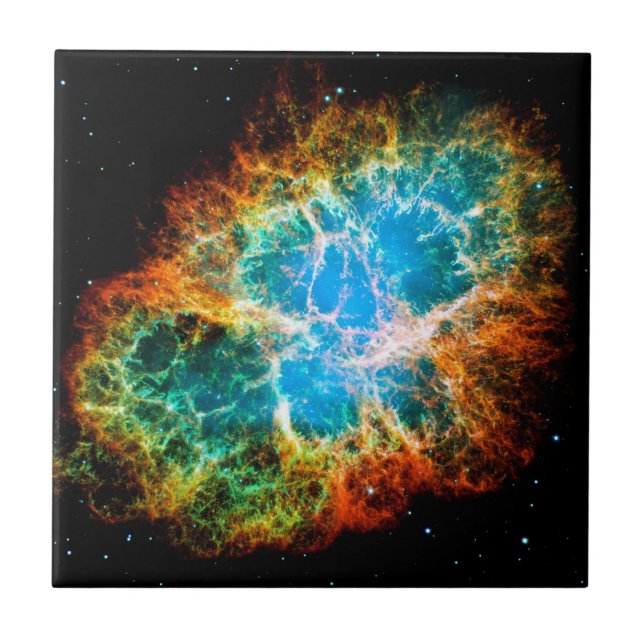 Azulejo Nebulosa de cangrejo Supernova permanece hubble Sp (Frente)