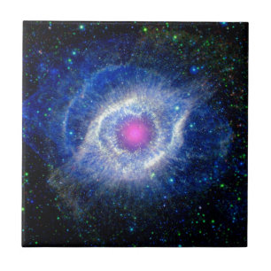 Azulejo Nebulosa Hélix Ojo de Dios Foto Espacial Ultraviol