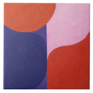Azulejo "Negociación de colores" Arte abstracto colorido