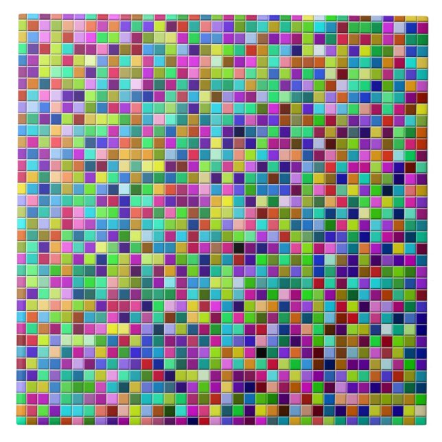 Azulejo Negrita moderna Imprimir más color (Frente)