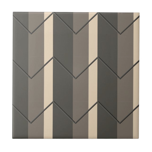 Azulejo Negrita Tile de pared decorativo a rayas (Frente)