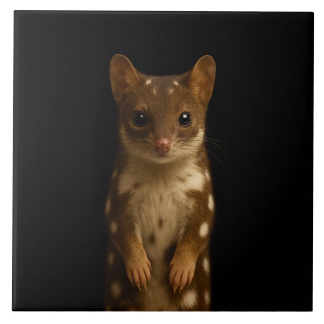 Azulejo Negro 4 Luxe con Quoll Dulce (Frente)