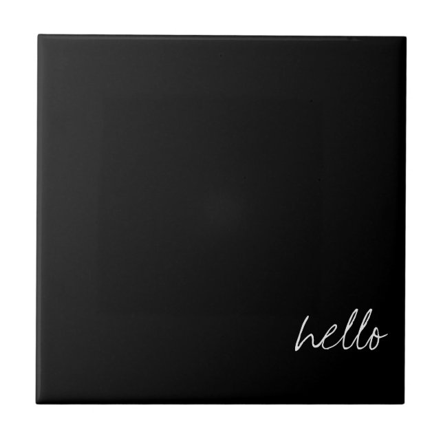 Azulejo Negro personalizado (Frente)