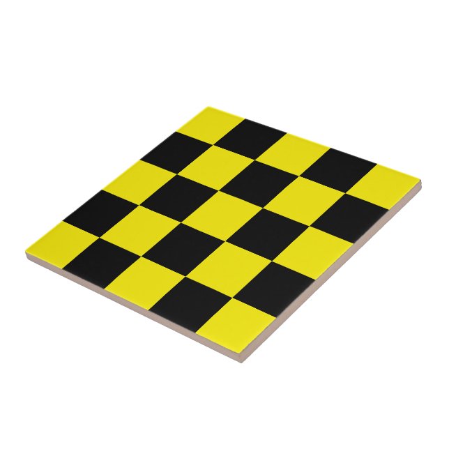 Azulejo Negro y amarillo revisado - Deporte - (Lado)