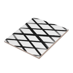 Azulejo Negro Y Gris Desvaneciéndose Ombre Crisscross Latt