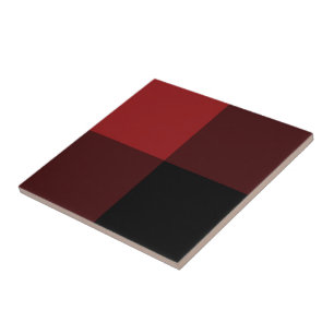 Azulejo Negro y rojo