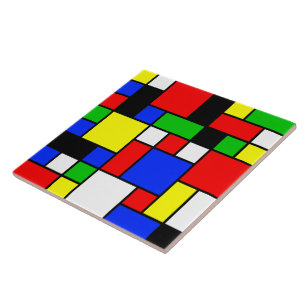 Azulejo Neo-Plasticismo No. 2 mosaico de arte