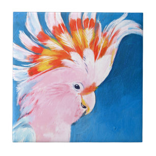 Azulejo Neon Mohawk - Cockatoo rosa