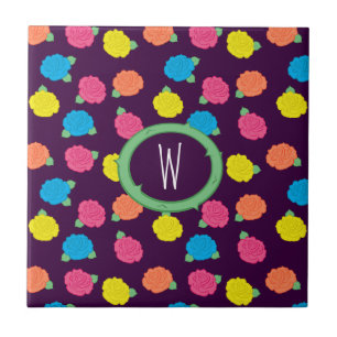 Azulejo Neon Rosas Tile