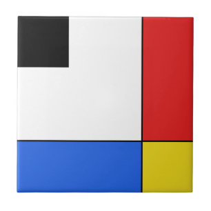 Azulejo Neoplastismo mondriano simple