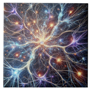 Azulejo Neurons Ceramic Tile