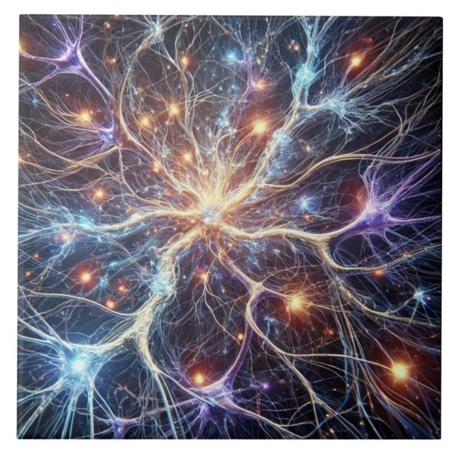 Azulejo Neurons Ceramic Tile (Frente)