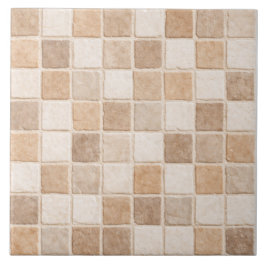 Azulejo Neutral Mosaic Tiles – Sand Beige Ceramic Tile