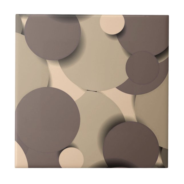 Azulejo Neutrales de diseño de círculo (Frente)