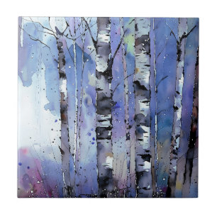 Azulejo Nevada en el Birch Encantado