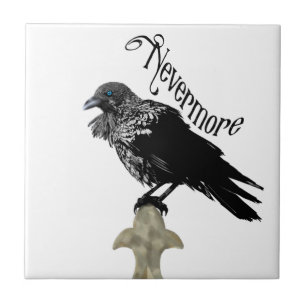 Azulejo Nevermore Raven