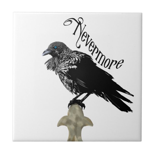 Azulejo Nevermore Raven (Frente)