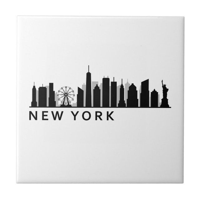 Azulejo New York Skyline (Frente)