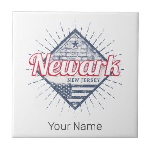Azulejo Newark City New Jersey Estados Unidos