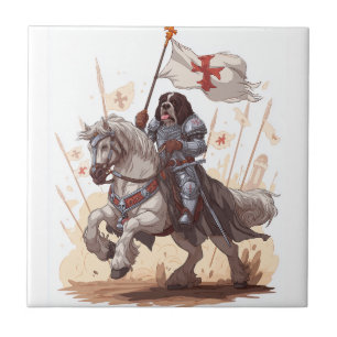 Azulejo Newfoundland Caballeroso - Armadura Real para Perr