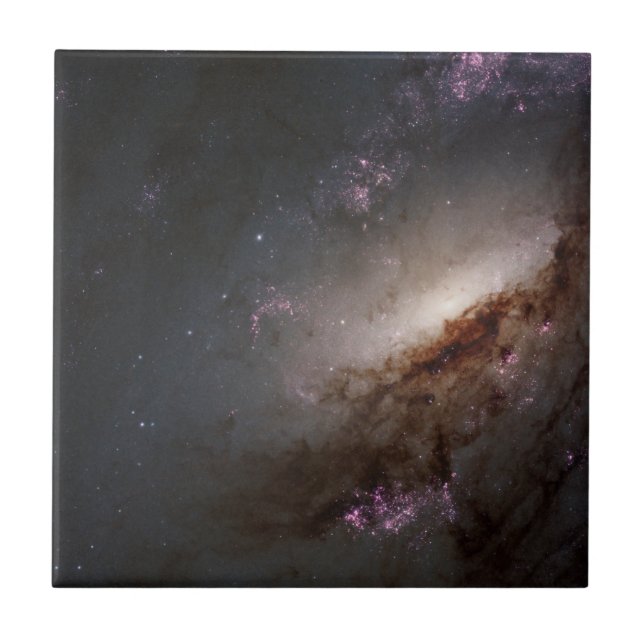 Azulejo Ngc 4258 En Formación Intensa De Estrellas. (Frente)