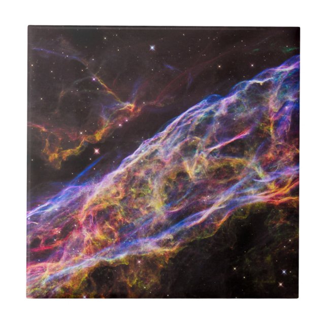 Azulejo Ngc 6960, La Nebulosa de la Escoba de la Bruja. (Frente)