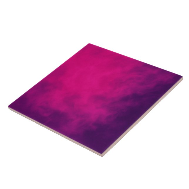 Azulejo Niebla cerámica de gradiente rosado neón - Persona (Lado)