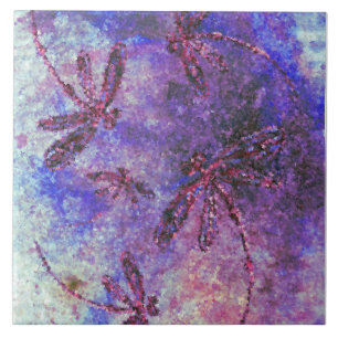 Azulejo Niebla de libélula púrpura