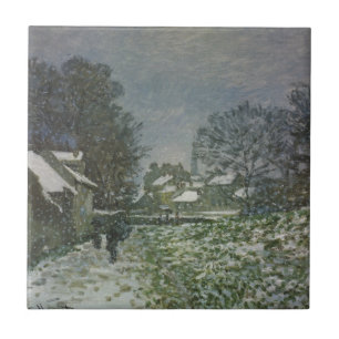 Azulejo Nieve en Argenteuil por Claude Monet