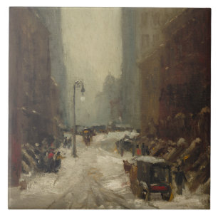 Azulejo Nieve en Nueva York (invierno en Nueva York)