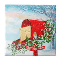 Nieve Navidades de invierno Caja de regalo para av