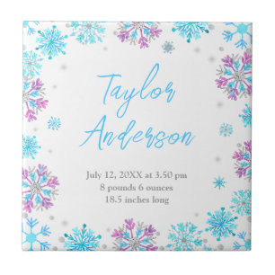 Azulejo Nieves moradas y azules Estadísticas de nacimiento