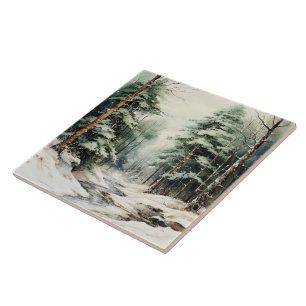 Azulejo Nilo cerámica de escape forestal encantado