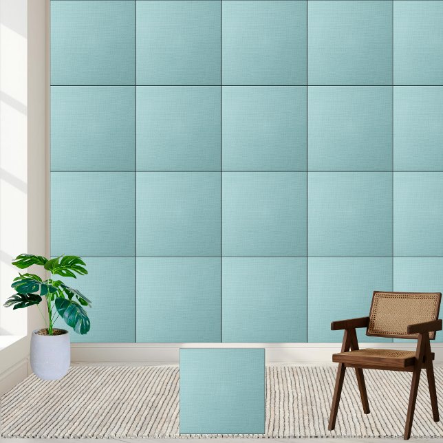 Azulejo Nilo cerámica Minimalista moderna Aqua Blue (Aqua Blue Modern Minimalist Ceramic Tile)