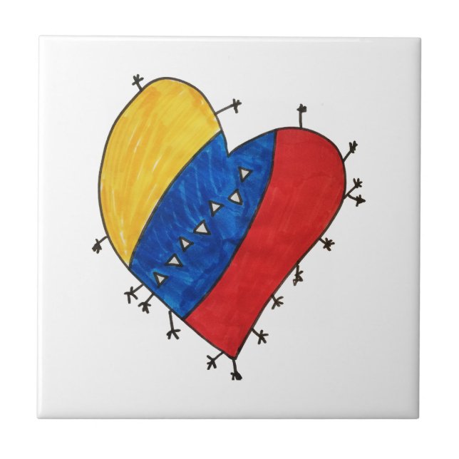 Azulejo Nilo cerámico de nostalgia venezolana (Frente)
