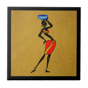 Azulejo Nilo cerámico femenino de África