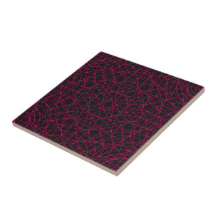 Azulejo Nilo de cerámica del patrón de la rejilla rosa del