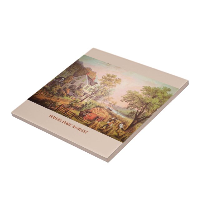 Azulejo Nilo de cosecha de la casa de los granjeros (Lado)