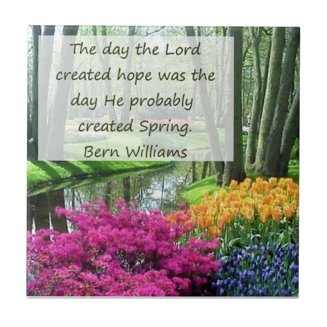 Azulejo Nilo decorativo de primavera y esperanza (Frente)