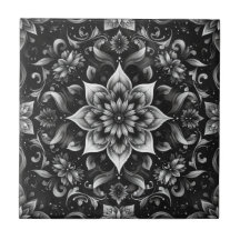Nilo floral ornato monocromo intrincado