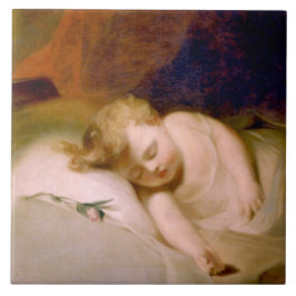 Azulejo Niño durmiendo (por Thomas Sully)