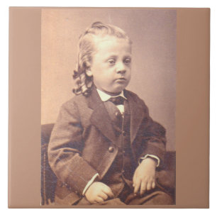 Azulejo Niño victoriano de desafortunado estilo de cabello