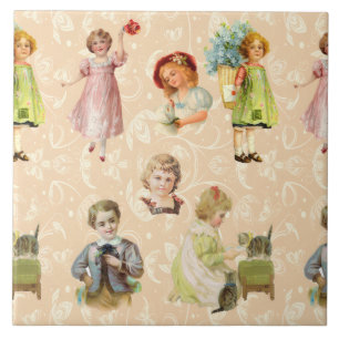Azulejo Niños de cosecha