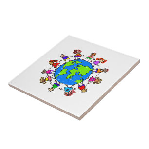 Azulejo Niños del mundo