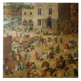 Azulejo Niños jugando juegos (Pieter Bruegel el mayor)
