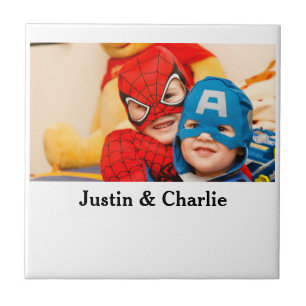 Azulejo Niños niños niños chicas foto regalos familiares n