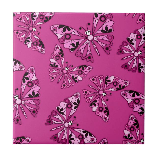 Azulejo Niños personalizados sin soldadura patrón buttefac (Frente)