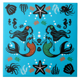Azulejo Niños Playa Sirena
