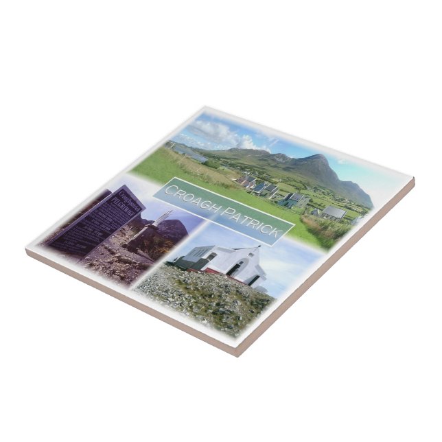 Azulejo NIR009 CROAGH PATRICK, Irlanda del Norte, (Lado)