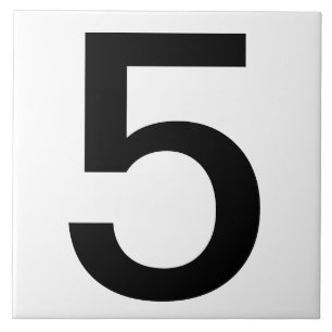Azulejo Niveles de número de casa extra grandes 6"x6"